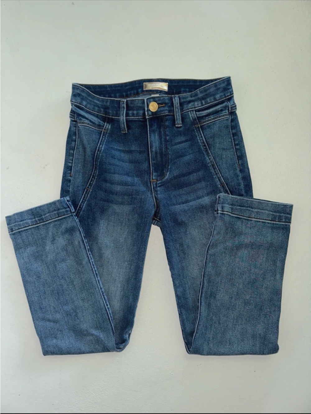 Women High Rise Straight Jeans